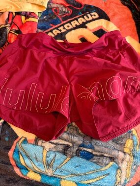lululemon athletica Berry-Red Athletic Shorts